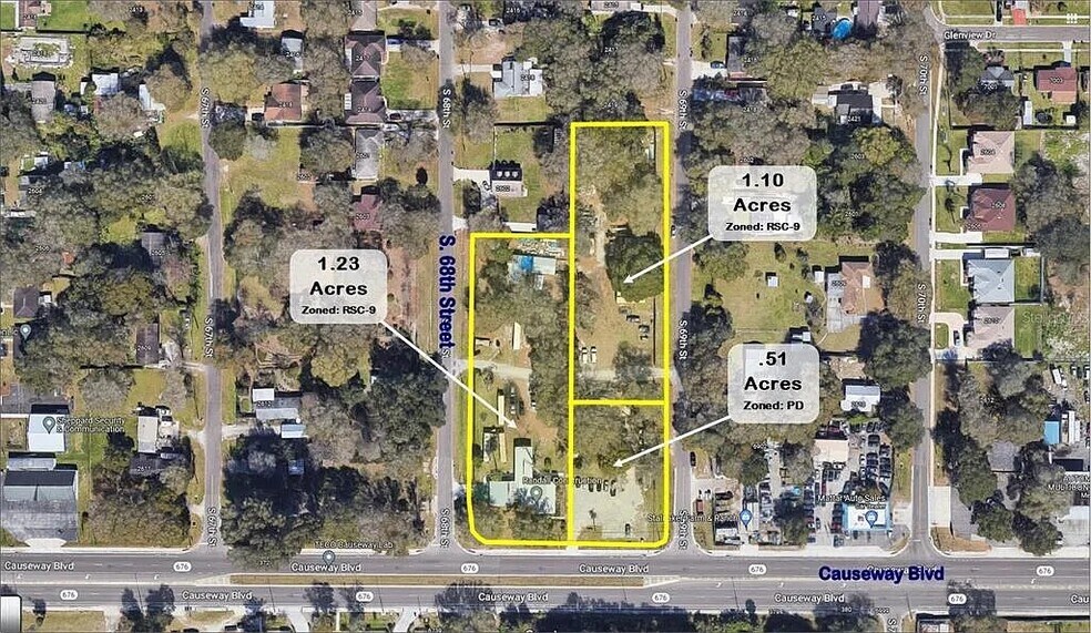 6802 Causeway Blvd, Tampa, FL à vendre - Aérien – Image 2 sur 3