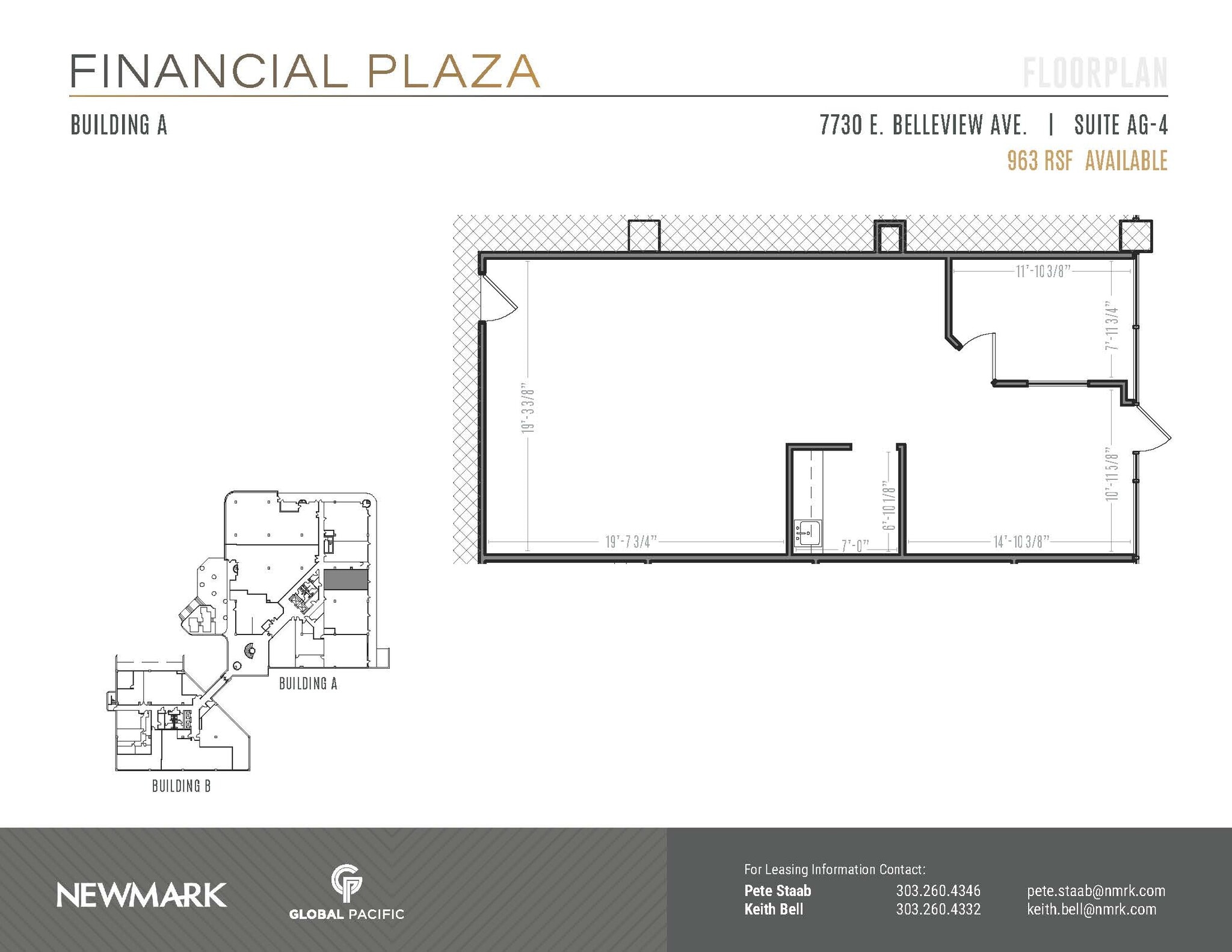 7730 E Belleview Ave, Greenwood Village, CO à louer Plan d’étage– Image 1 sur 1