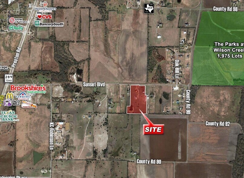 1413 E Sunset Blvd, Celina, TX à vendre - Aérien – Image 3 sur 8