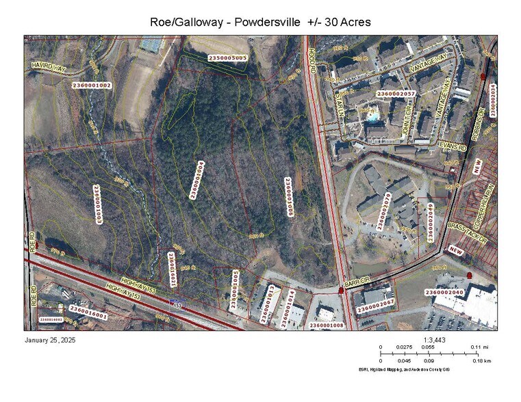 Hood Rd, Greenville, SC à vendre - Plan cadastral – Image 3 sur 5