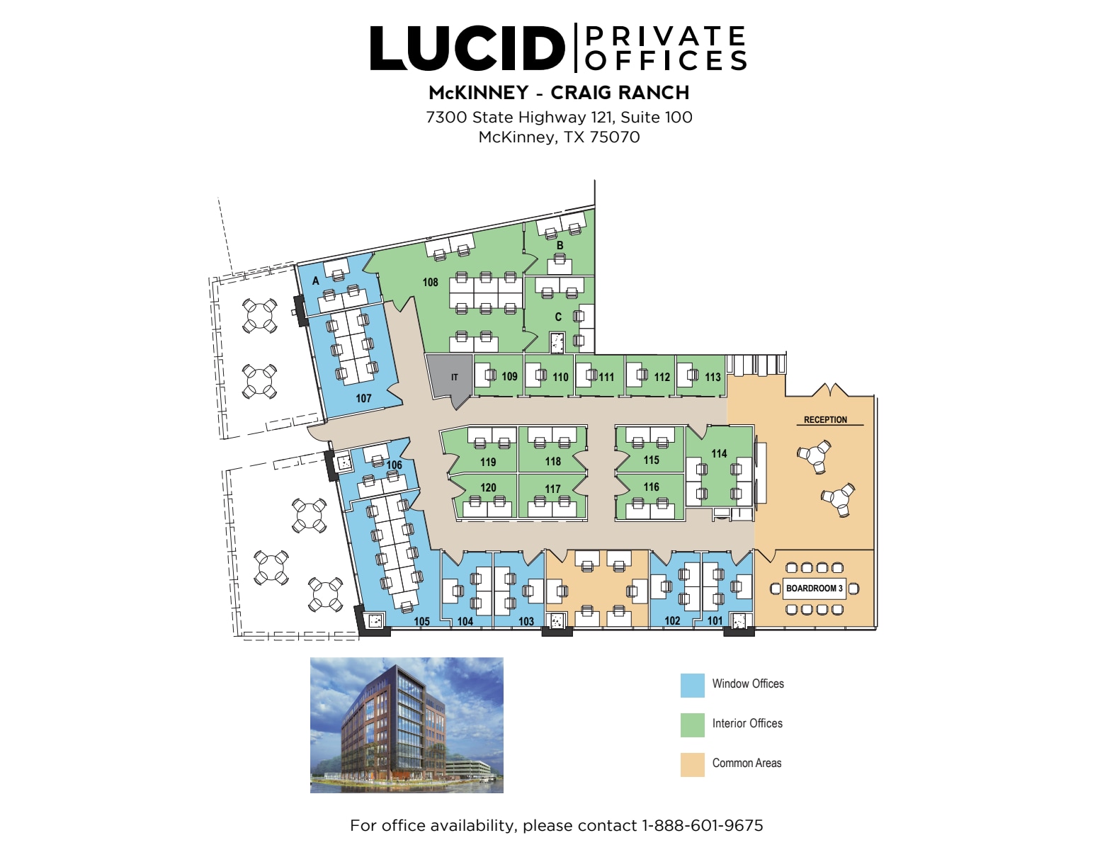 7300 SH 121 SB, McKinney, TX à louer Plan d’étage– Image 1 sur 2