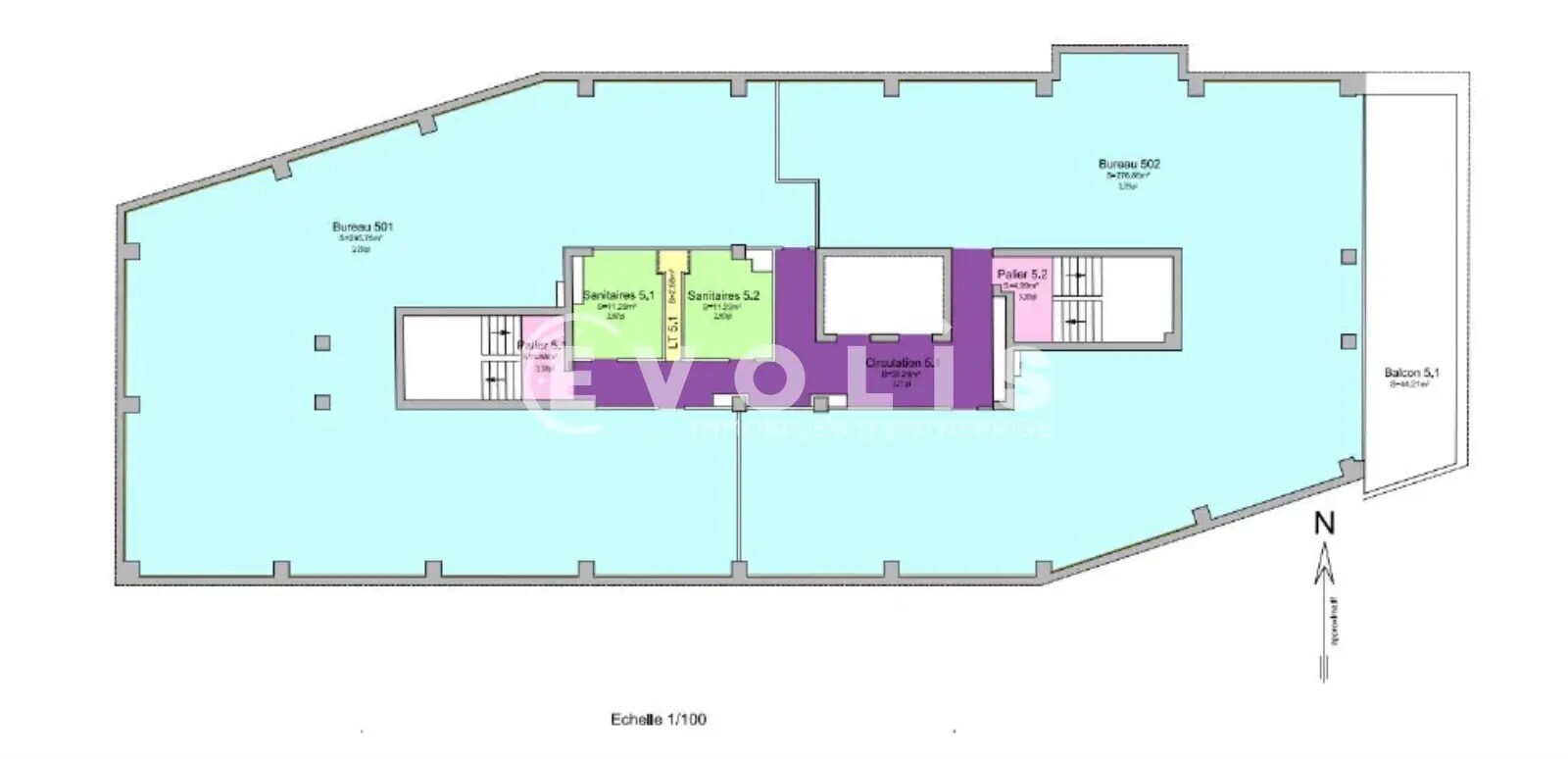 Bureau dans Grenoble à vendre Plan d’étage– Image 1 sur 1
