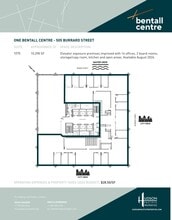 505 Burrard St, Vancouver, BC à louer Plan d’étage– Image 1 sur 1