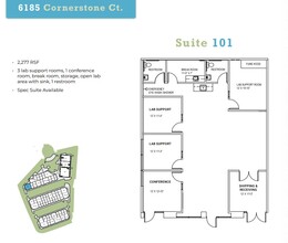 6185 Cornerstone Ct E, San Diego, CA à louer Plan d’étage– Image 1 sur 1