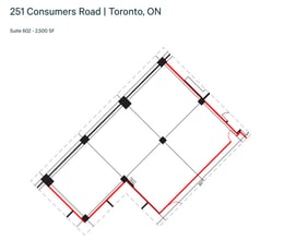 245 Consumers Rd, Toronto, ON à louer Plan d’étage– Image 1 sur 1