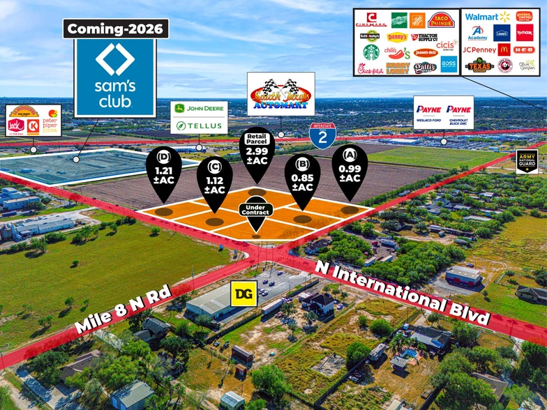 8 Mile N & FM 1015, Weslaco, TX à vendre - Aérien – Image 1 sur 5