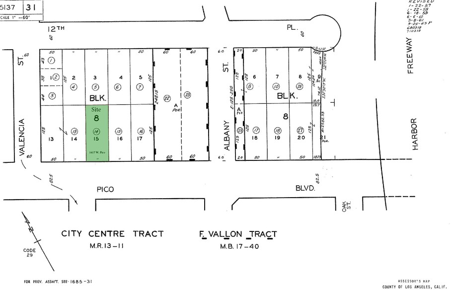 1417 W Pico Blvd, Los Angeles, CA à louer - Plan cadastral – Image 3 sur 4