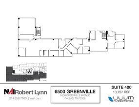 6500 Greenville Ave, Dallas, TX à louer Plan d’étage– Image 1 sur 1