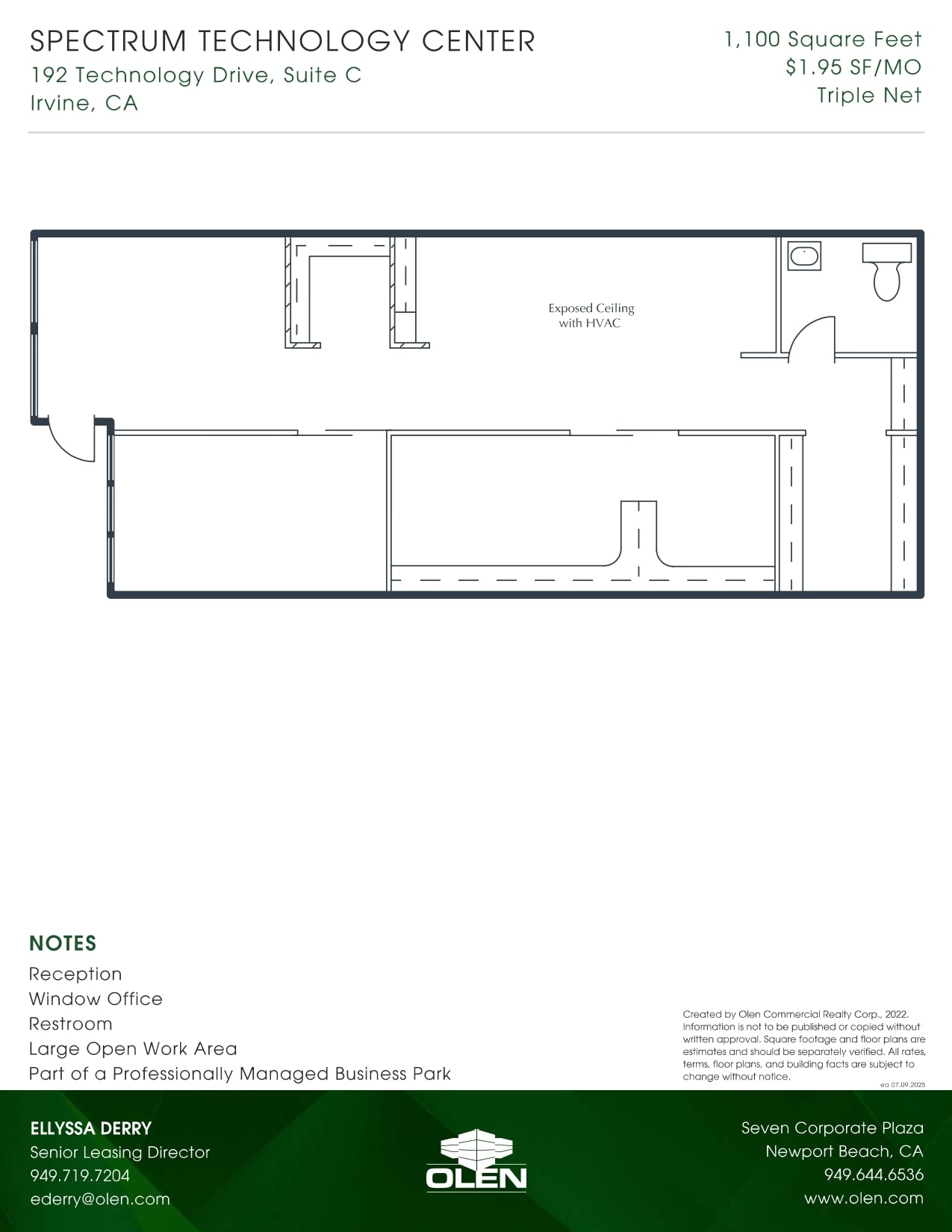 192 Technology Dr, Irvine, CA à louer Plan d’étage– Image 1 sur 1