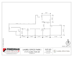 17177 N Laurel Park Dr, Livonia, MI à louer Plan d’étage– Image 1 sur 2