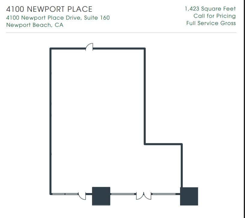 4100 Newport Place Dr, Newport Beach, CA à louer Plan d’étage– Image 1 sur 1