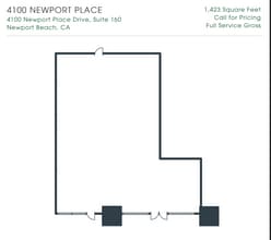 4100 Newport Place Dr, Newport Beach, CA à louer Plan d’étage– Image 1 sur 1