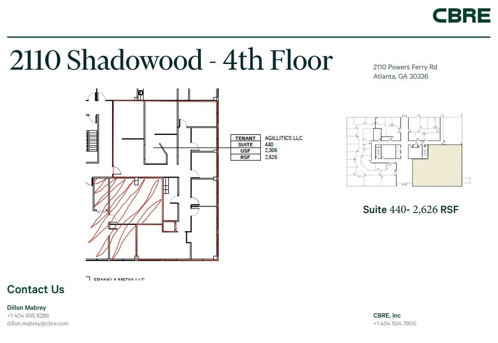 2100 Powers Ferry Rd SE, Atlanta, GA à louer Plan d’étage– Image 1 sur 1