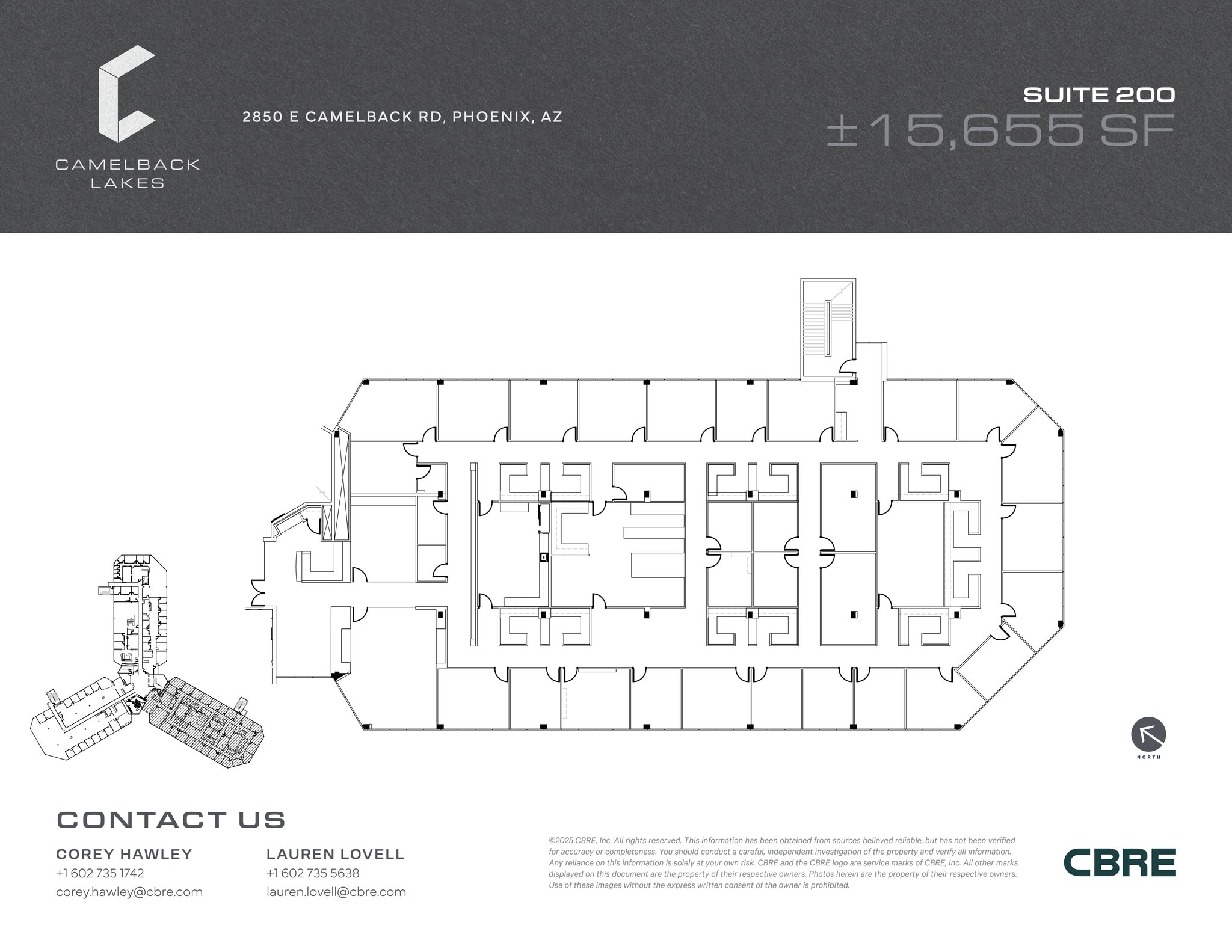 2850 E Camelback Rd, Phoenix, AZ à louer Plan de site– Image 1 sur 2