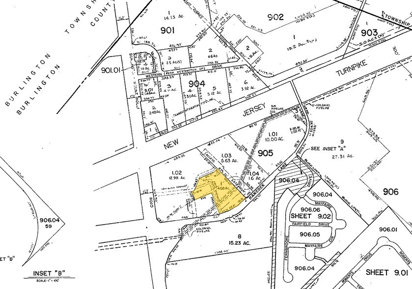 110 Hancock Ln, Mount Holly, NJ à vendre - Plan cadastral – Image 2 sur 6
