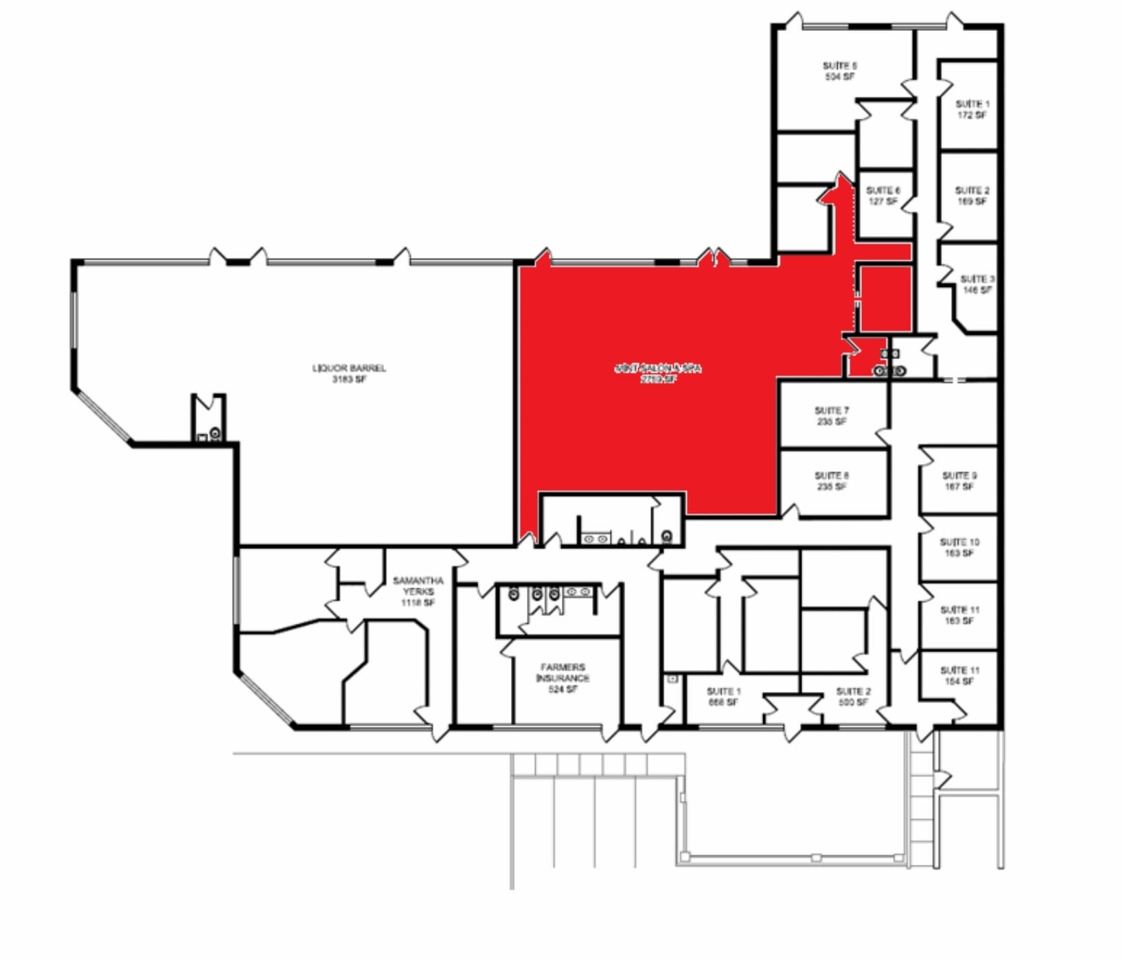 35-49 Central St, Circle Pines, MN à louer Plan d’étage– Image 1 sur 4