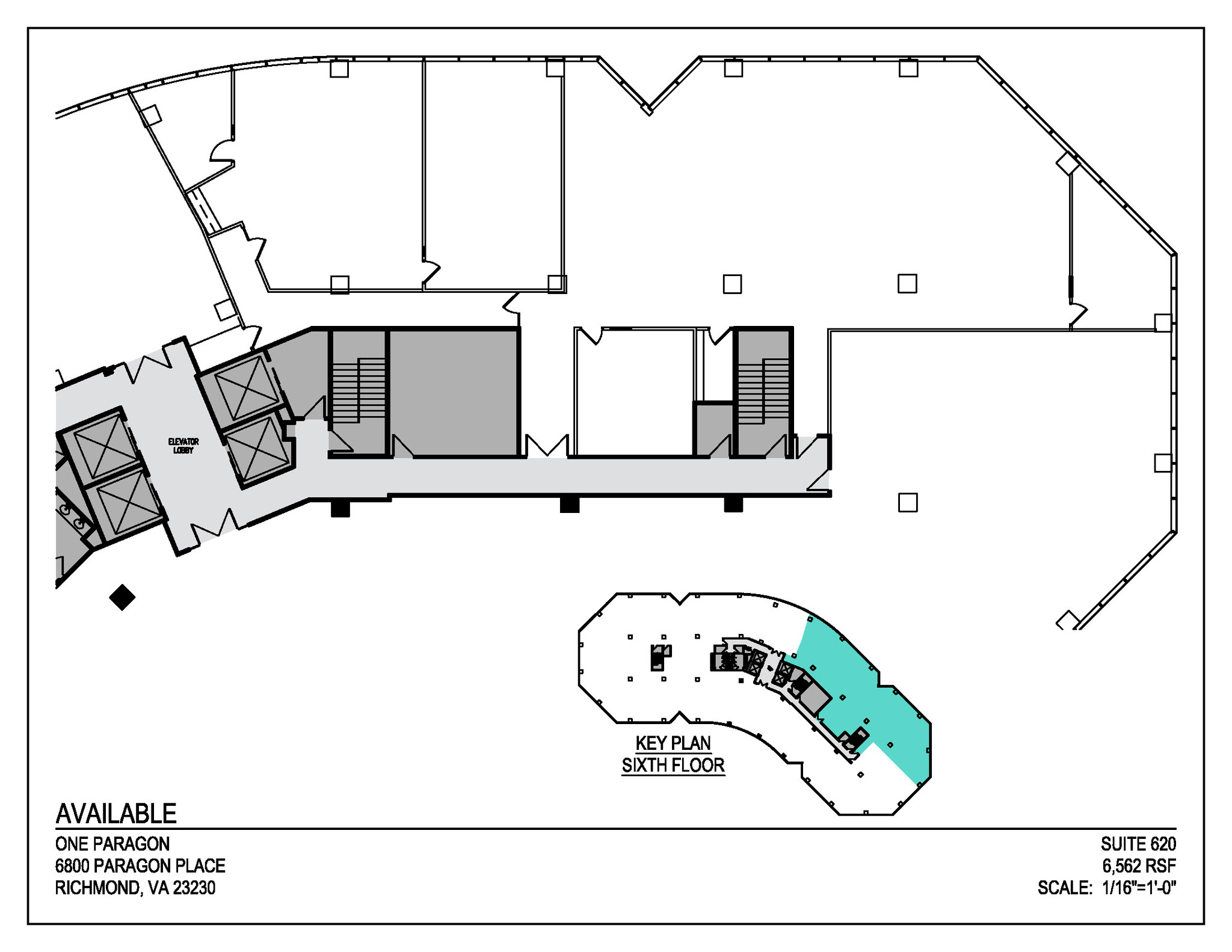 6800 Paragon Pl, Richmond, VA à louer Plan d’étage– Image 1 sur 1