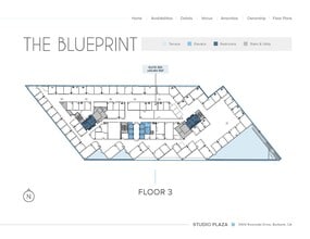 3400 W Riverside Dr, Burbank, CA à louer Plan d’étage– Image 1 sur 1