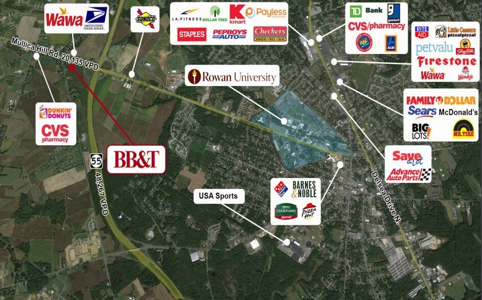 638 Mullica Hill Rd, Mullica Hill, NJ à louer - Photo de l’immeuble – Image 2 sur 9
