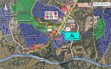 16225 Ranch Rd 620 N, Austin, TX - Vue aérienne  vue de carte