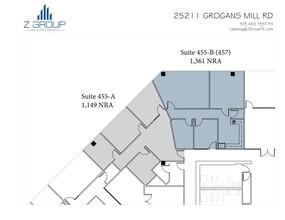 25211 Grogans Mill Rd, The Woodlands, TX à louer Plan de site– Image 2 sur 2