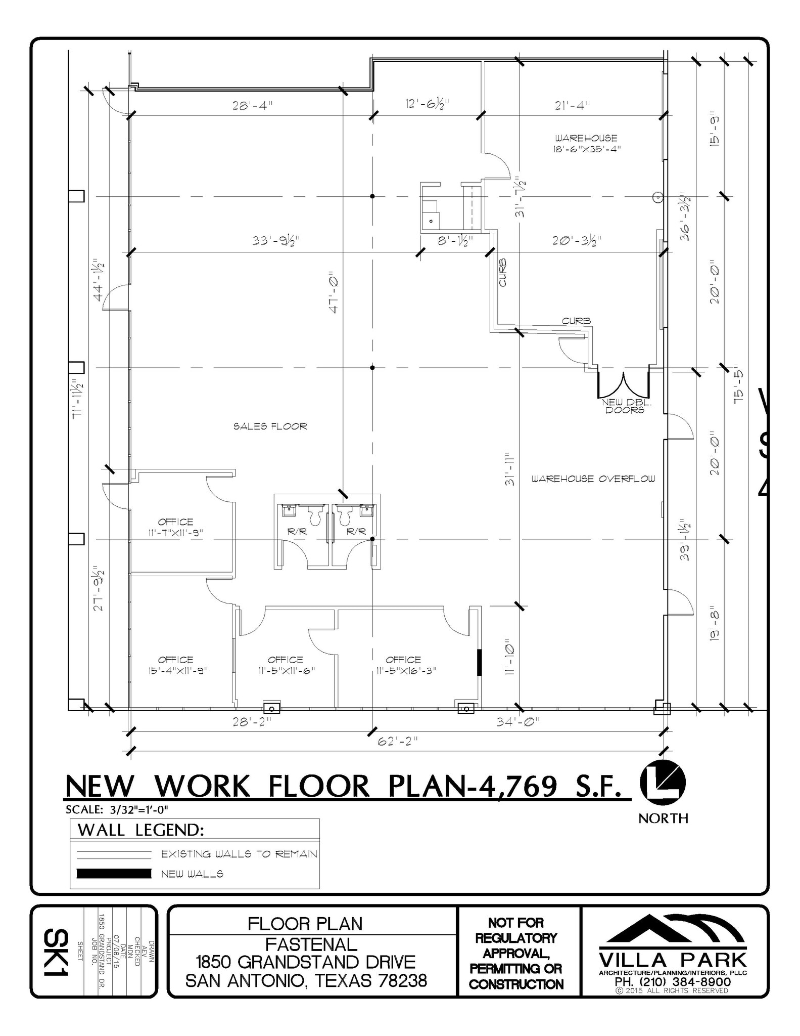 1850-1900 Grandstand Dr, San Antonio, TX à louer Plan d’étage– Image 1 sur 1