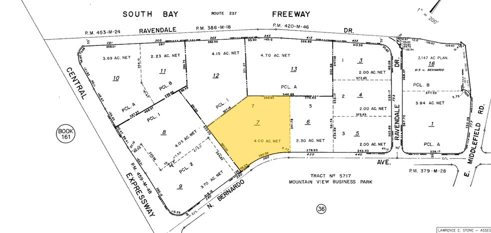 380 N Bernardo Ave, Mountain View, CA à louer - Plan cadastral – Image 2 sur 6