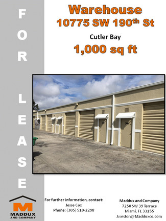 Plus de détails pour 10775 SW 190th St, Miami, FL - Industriel/Logistique à louer