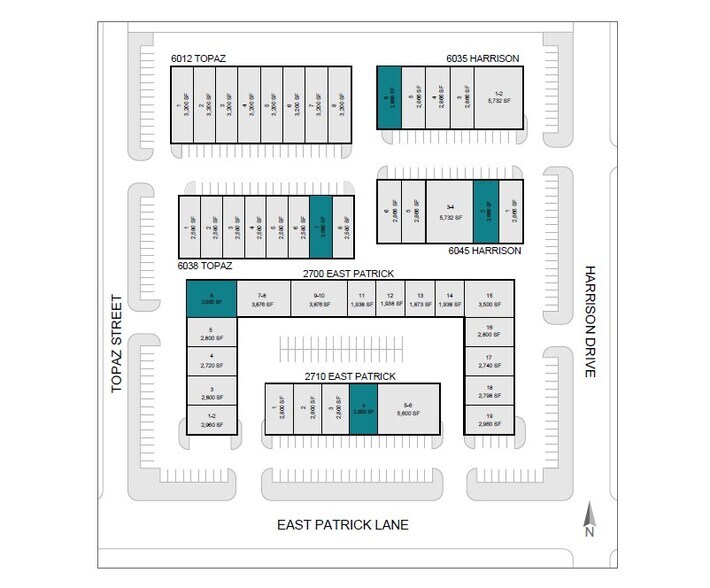 2700 E Patrick Ln, Las Vegas, NV à louer - Plan de site – Image 2 sur 8