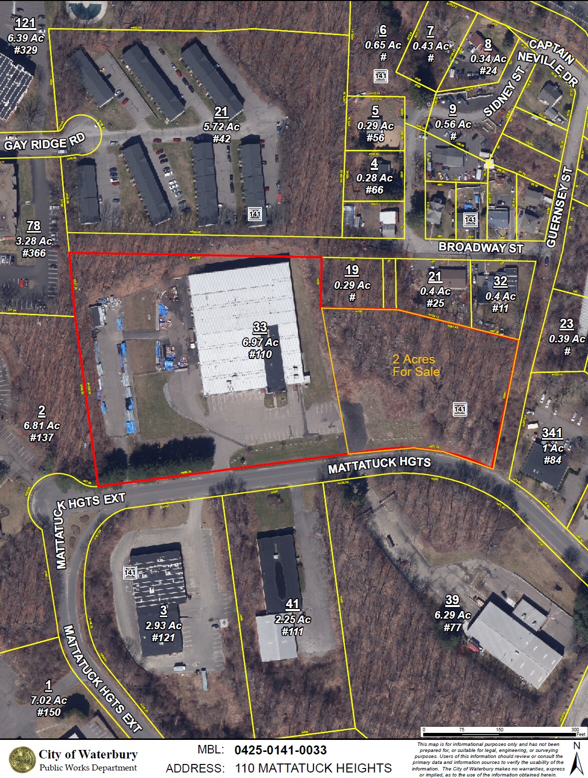 110 Mattatuck Heights Rd, Waterbury, CT à vendre Aérien– Image 1 sur 2