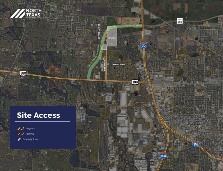 Loop 288, Denton, TX à vendre - Aérien – Image 3 sur 3