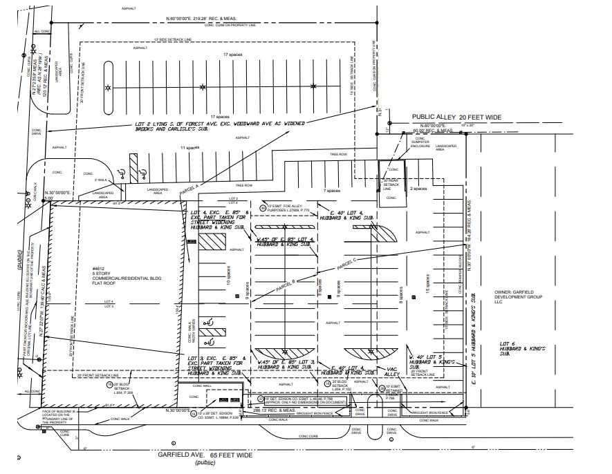 4600 Woodward Ave, Detroit, MI à louer Plan de site– Image 1 sur 1