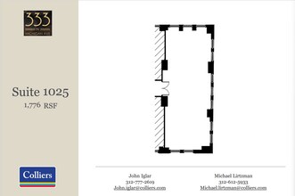 333 N Michigan Ave, Chicago, IL à louer Plan d’étage– Image 1 sur 1