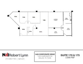 1400 Corporate Dr, Irving, TX à louer Plan d’étage– Image 2 sur 2