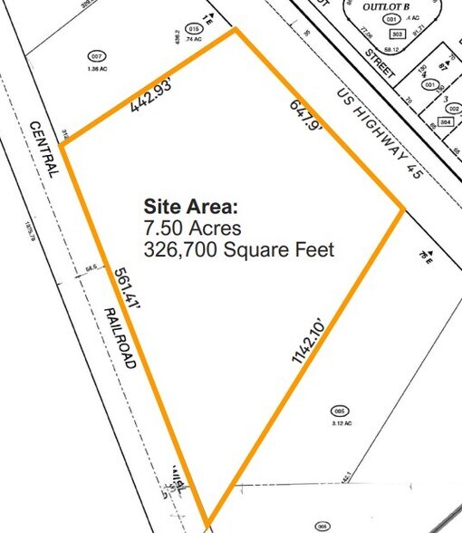 850 U.S. 45, Vernon Hills, IL à vendre - Plan de site – Image 2 sur 2