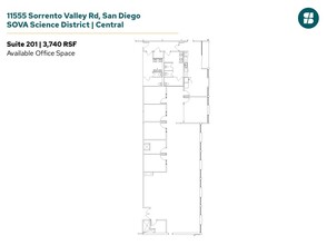 11555 Sorrento Valley Rd, San Diego, CA à louer Plan d’étage– Image 1 sur 1