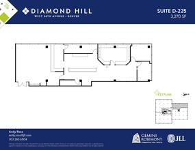 2490 W 26th Ave, Denver, CO à louer Plan d’étage– Image 1 sur 2