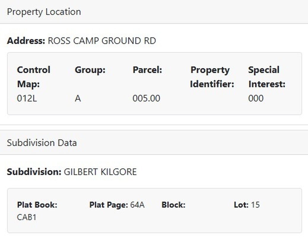 Ross Campground, Church Hill, TN à vendre Plan de site– Image 1 sur 2