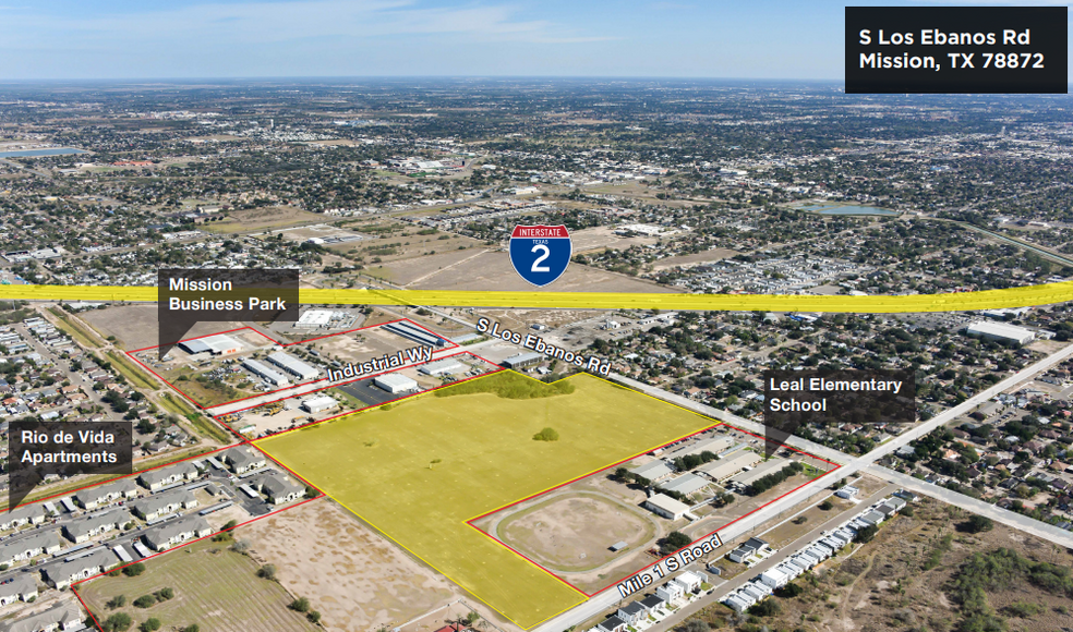 S Los Ebanos Rd, Mission, TX à vendre - Aérien – Image 3 sur 3