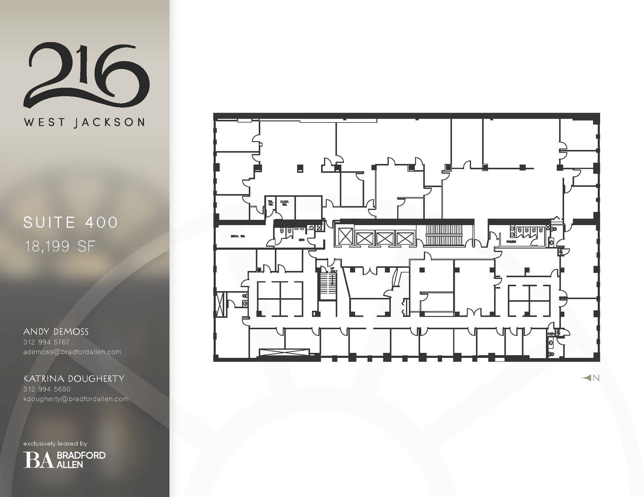 216 W Jackson Blvd, Chicago, IL à louer Plan d’étage– Image 1 sur 2