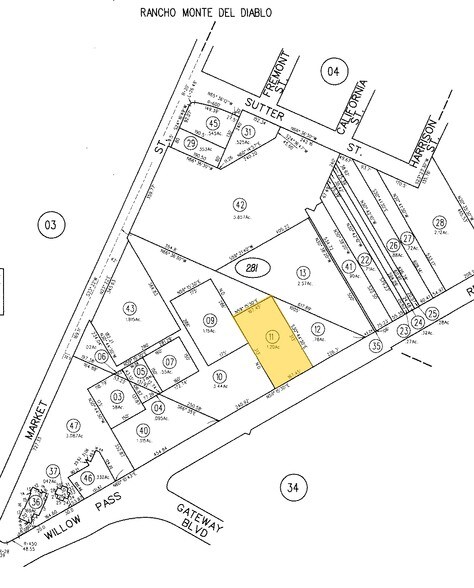 1657-1855 Willow Pass Rd, Concord, CA à louer - Plan cadastral – Image 2 sur 3