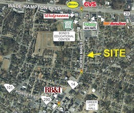 406 N Main St, Greer, SC - Vue aérienne  vue de carte