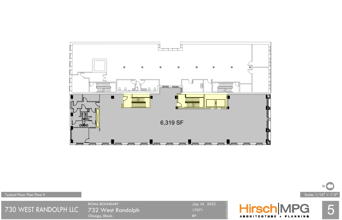 732 W Randolph St, Chicago, IL à louer Plan d’étage– Image 1 sur 1