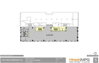 732 W Randolph St, Chicago, IL à louer Plan d’étage– Image 1 sur 1