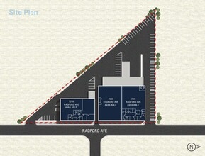 7311 Radford Ave, North Hollywood, CA à louer Plan de site– Image 2 sur 10
