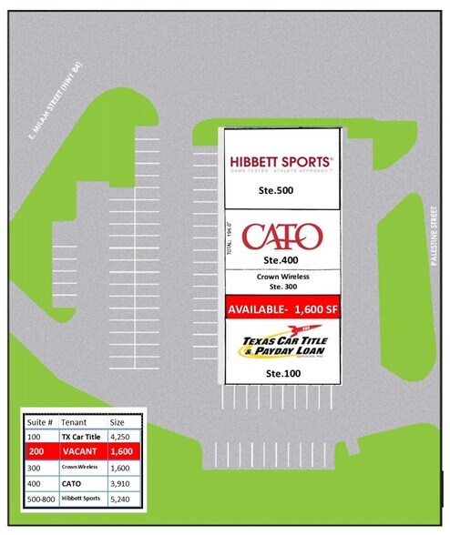 1322 E Milam St, Mexia, TX à louer - Plan de site – Image 2 sur 4