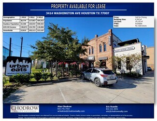 Plus de détails pour 3414 Washington Ave, Houston, TX - Local commercial à louer