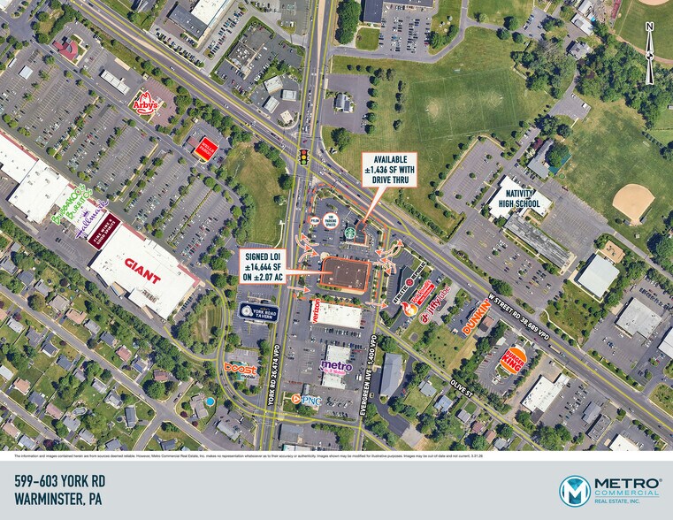599 York Rd, Warminster Township, PA à louer - Photo de l’immeuble – Image 2 sur 3