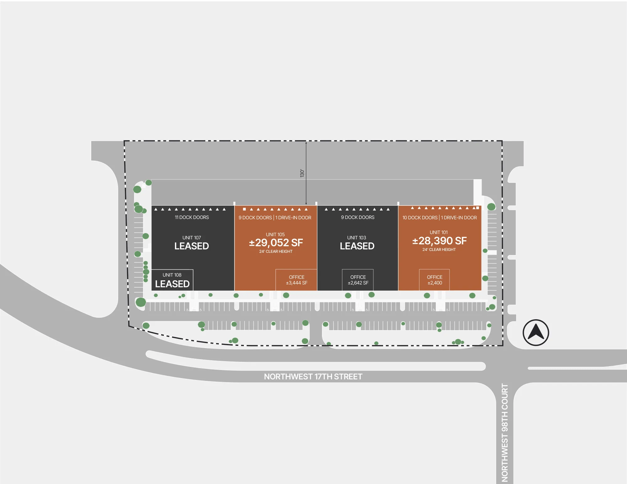 10000 NW 17th St, Miami, FL à louer Plan de site– Image 1 sur 1