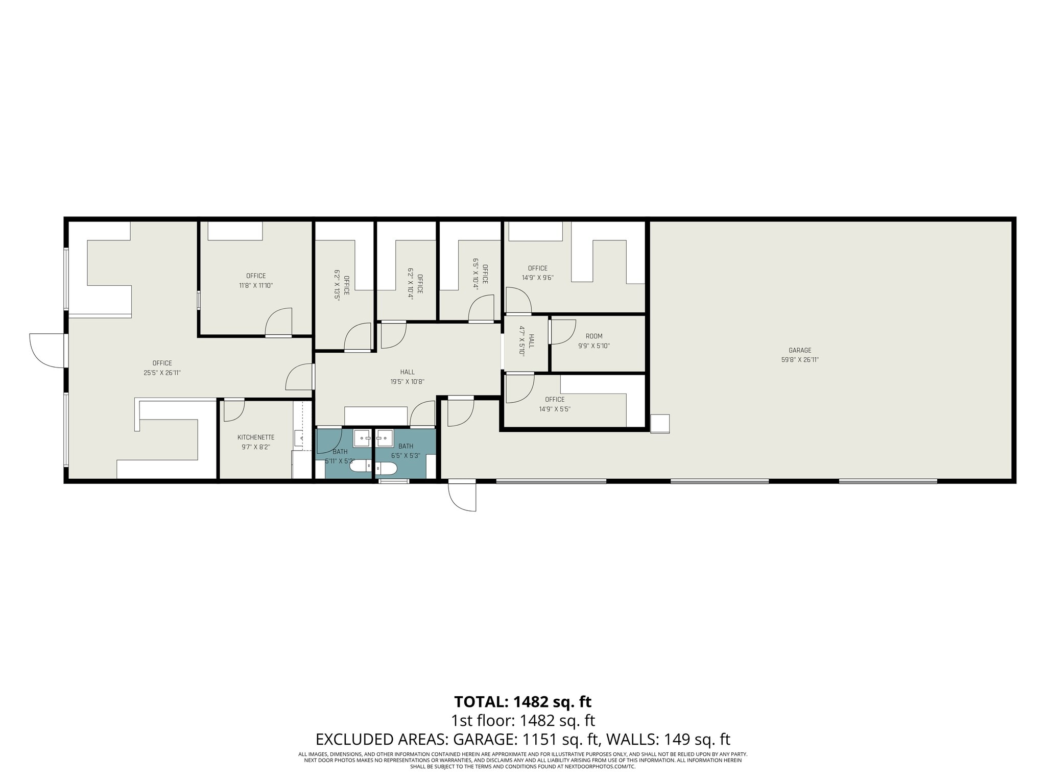 2012 Aurora Rd, Melbourne, FL à louer Plan d’étage– Image 1 sur 15